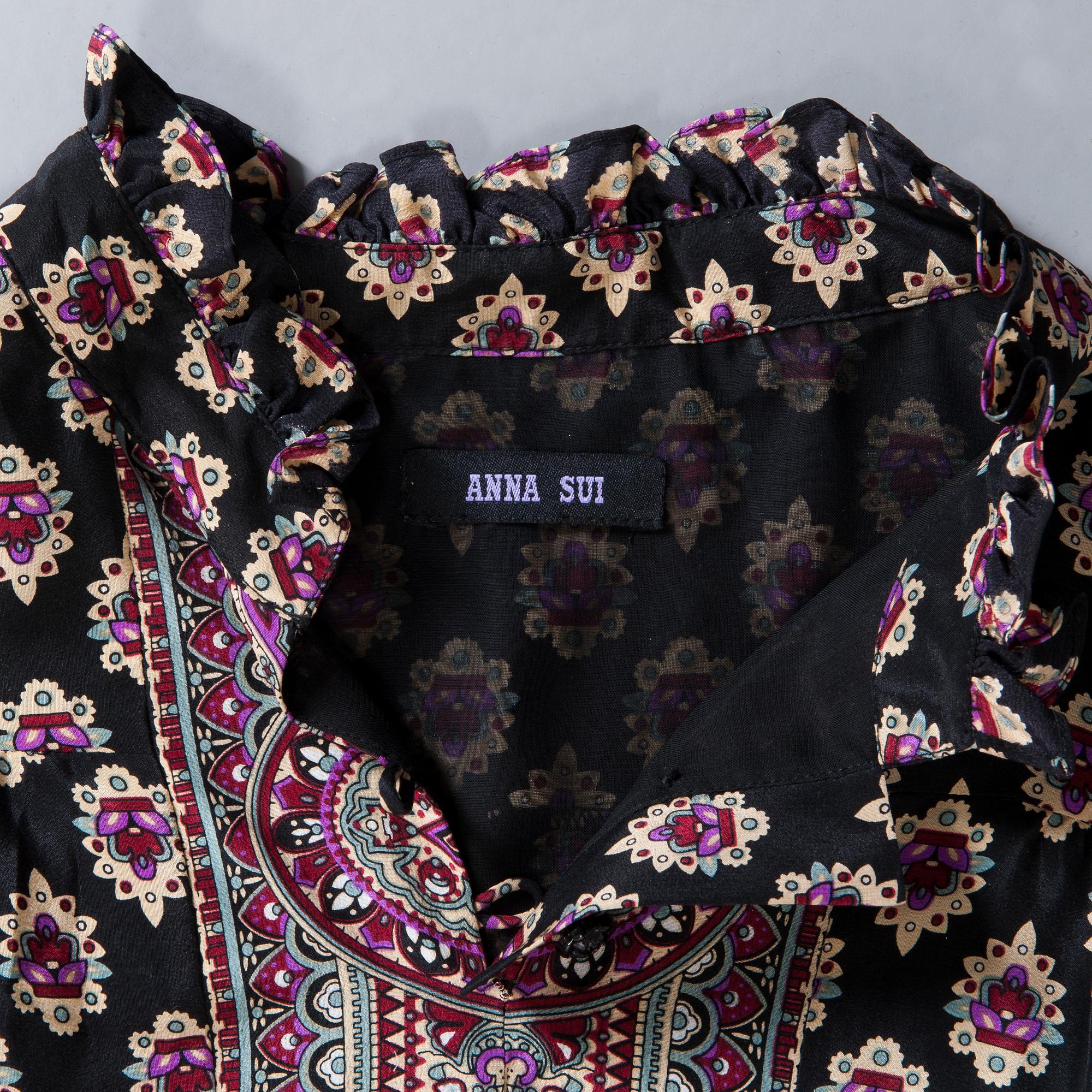 DRESS in silk by Anna Sui.
