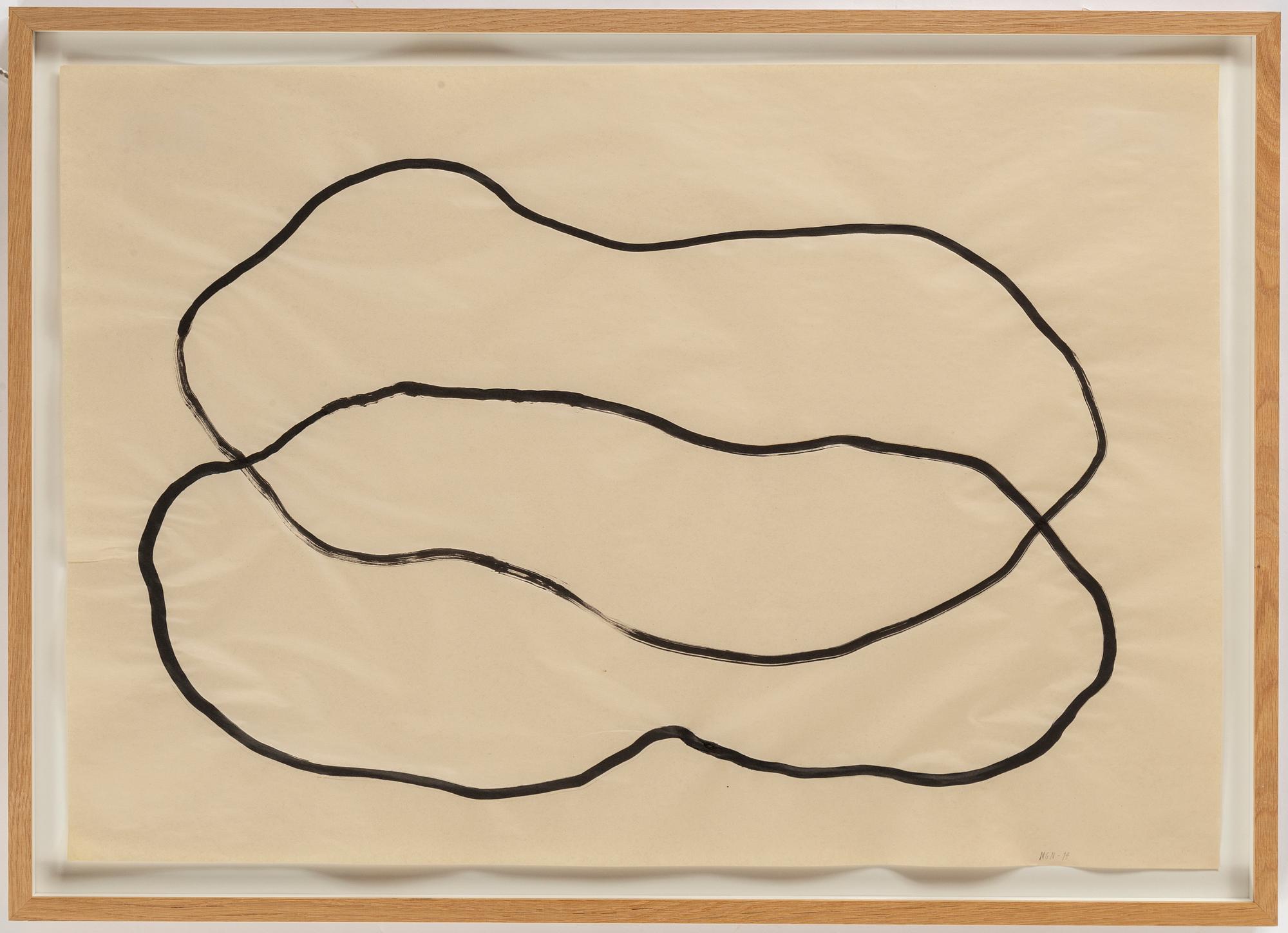 Malin Gabriella Nordin, ink on paper signed and dated -14.