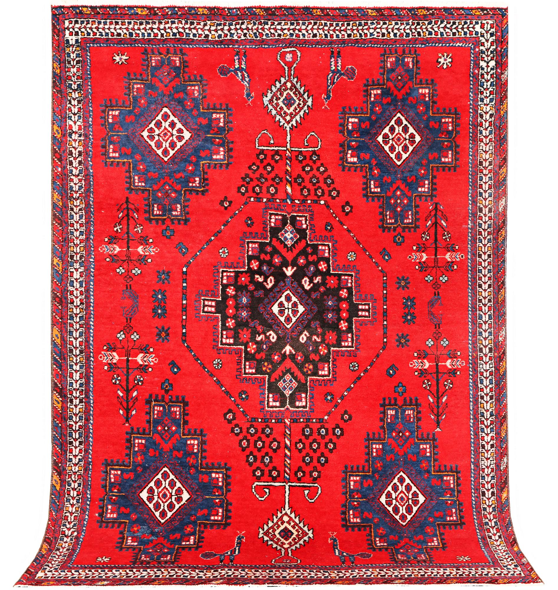 An Afshar rug, a. 225 x 155 cm.