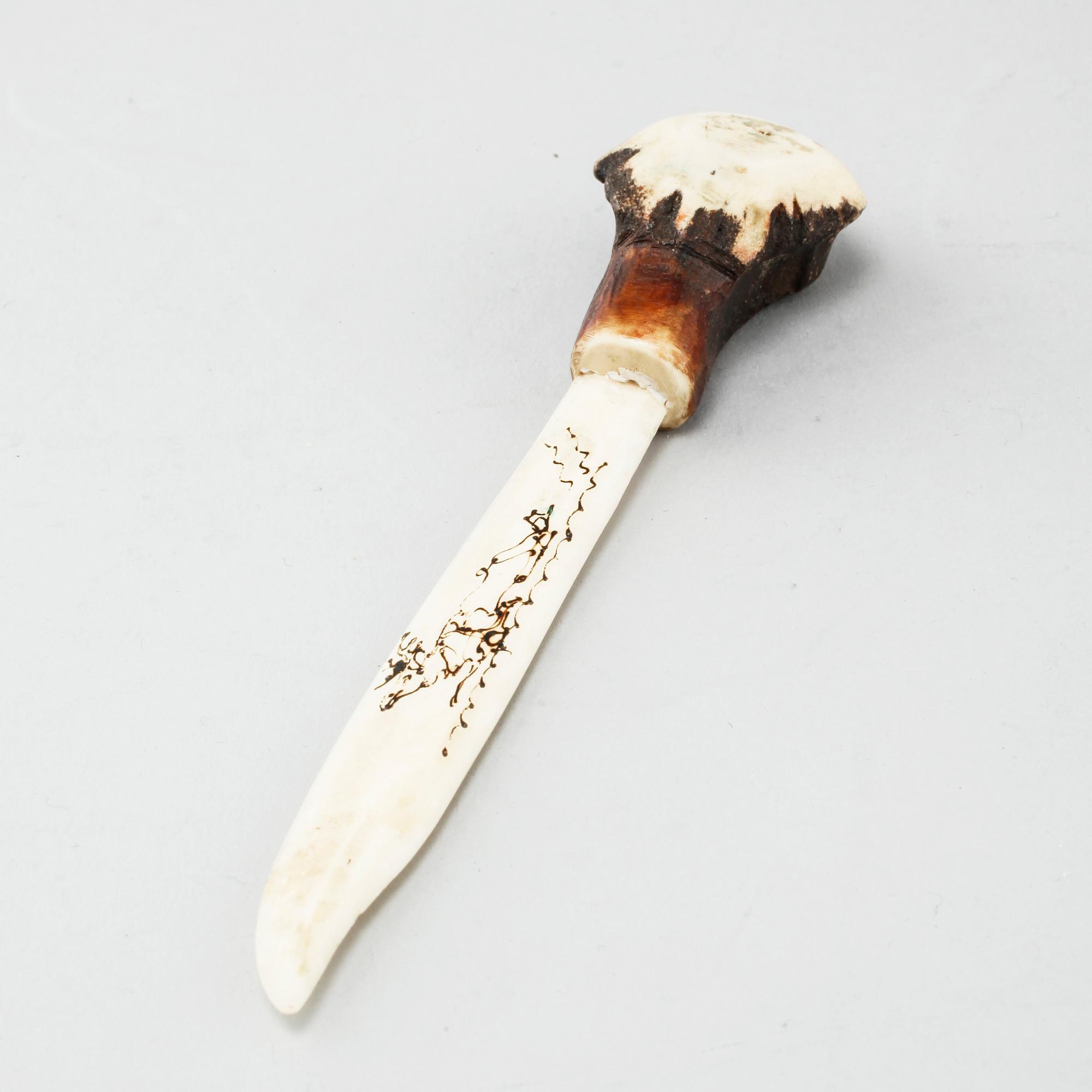 Seven sami objects, i.a letter openers, first half of the 20th century.