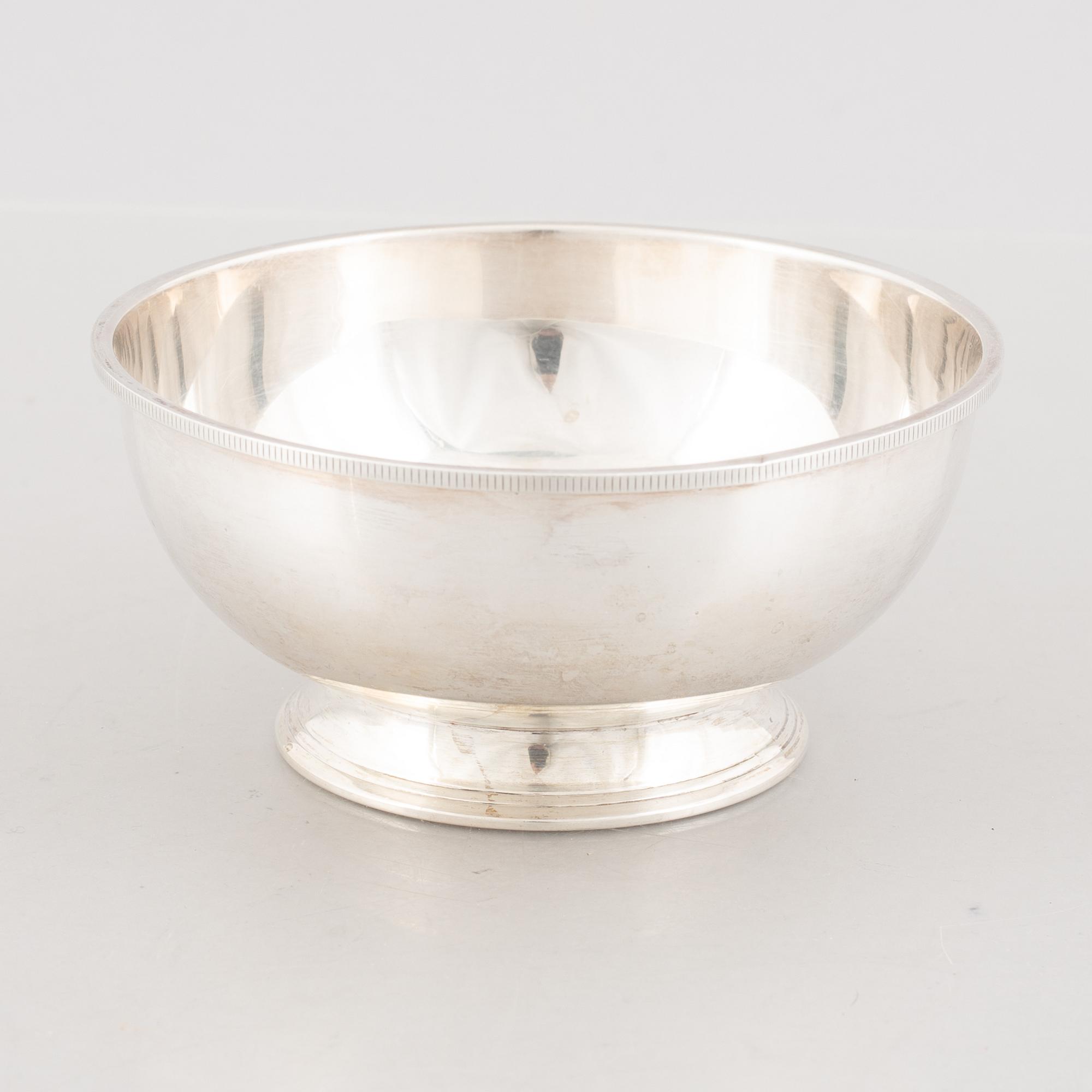 A Swedish Silver Bowl, mark of W.A. Bolin, Stockholm 1957.