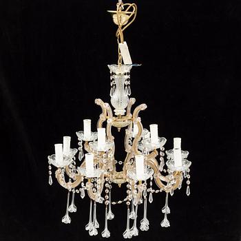 A chandelier from the second half of the 20th Century.