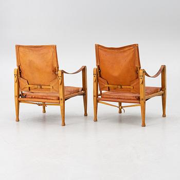 Kaare Klint, karmstolar, "Safari", ett par, Rud. Rasmussens Snedkerier, Danmark, 1900-talets andra hälft.