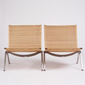 Poul Kjaerholm, a pair of 'PK22' chairs, Fritz Hansen, Denmark, 2000.