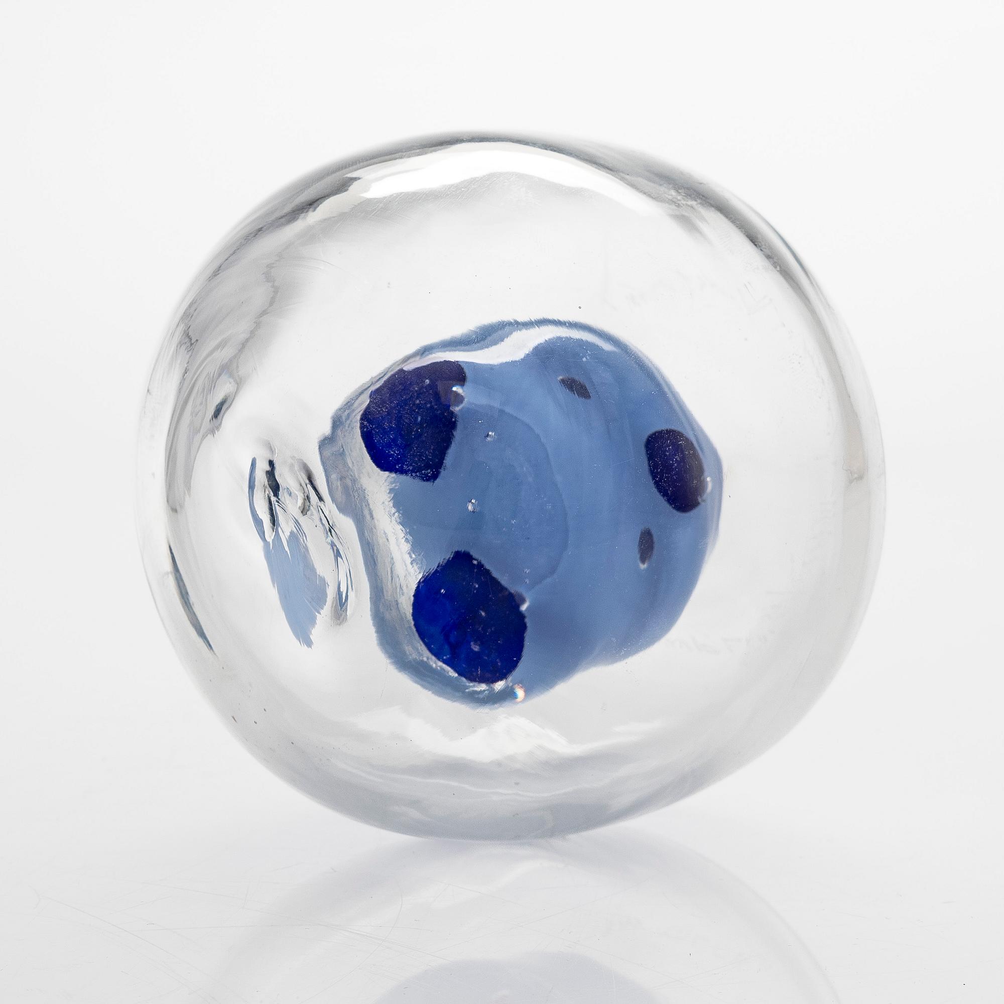 Tiina Nordström, an art glass signed Tiina Nordström, Iittala 1991.