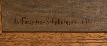 Anna af Forselles-Schybergson, oil on canvas, signed and dated 1901.