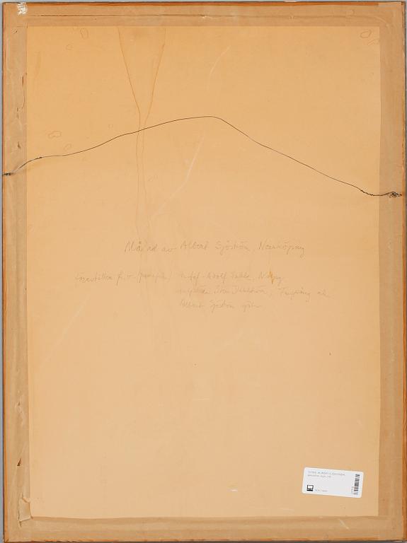 ALBERT SJÖSTRÖM, gouache, sign.