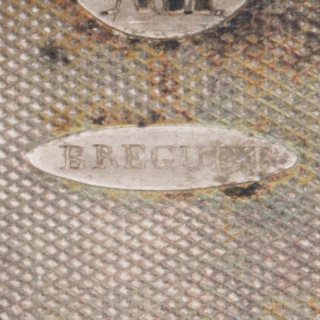 Pocket Watch, marked "BREGUET", turn of the century 1800, ca 52 mm..