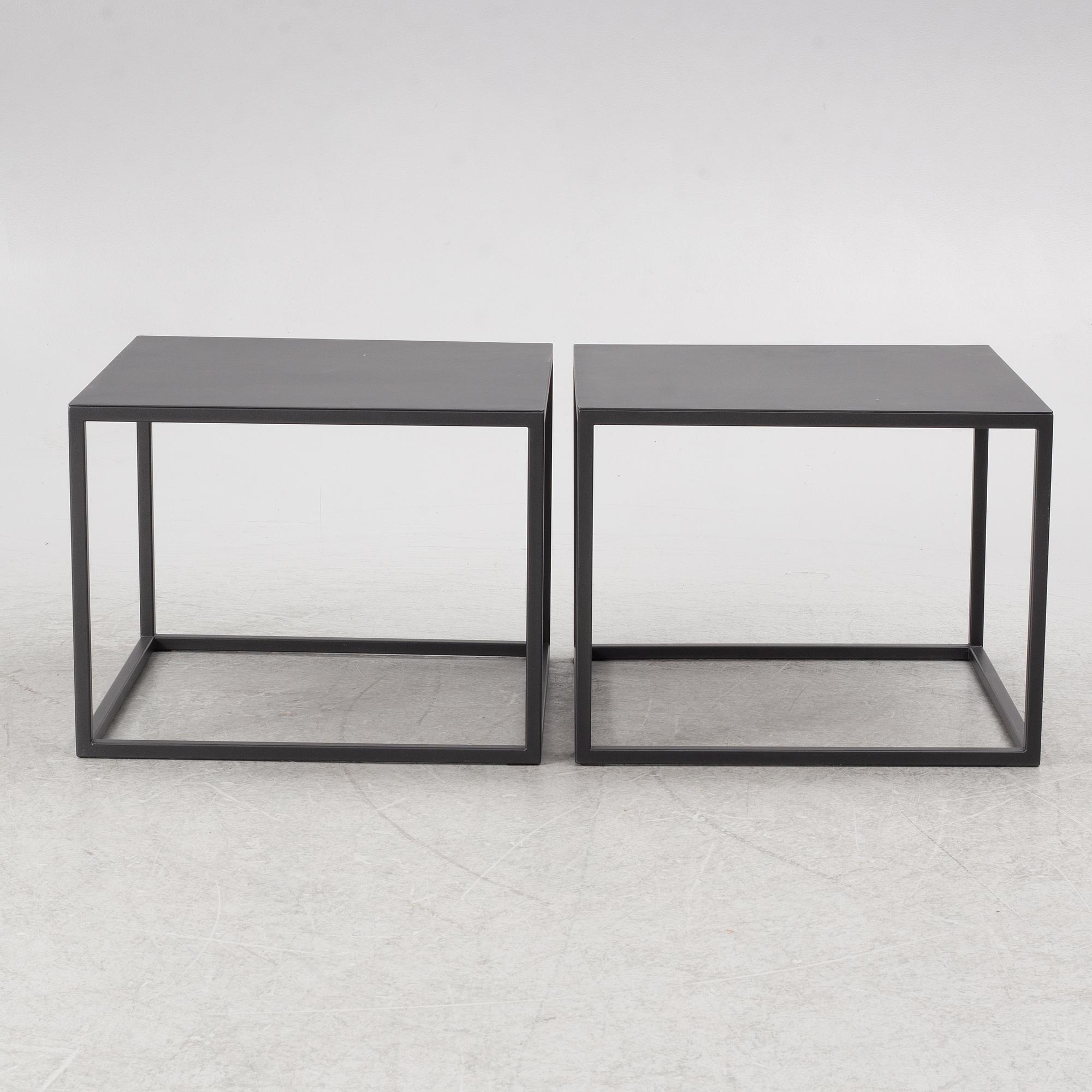 Per Öberg, Side tables, a pair, contemporary.