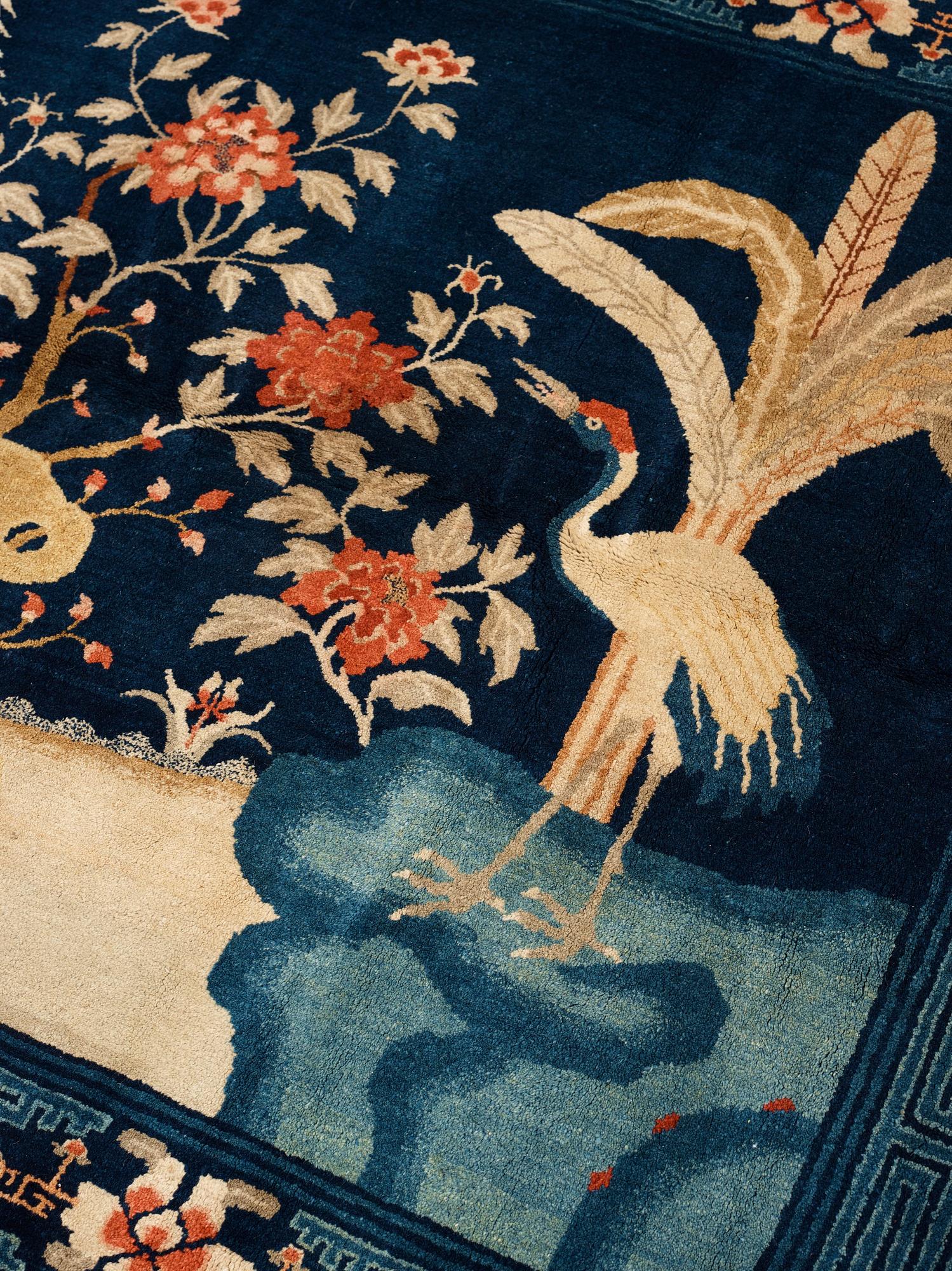 CARPET. Semi-antique Baotou Figural. 159,5 x 226,5 cm.