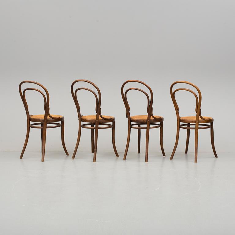 STOLAR, fyra stycken, cafémodell, 1900-talets början.