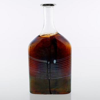 BERTIL VALLIEN, flaskor, 4 st, glas, Kost Boda, sent 1900-tal.