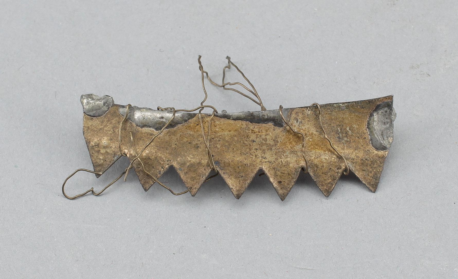 IKON, träpannå med mässingsrizza, Ryssland 1800-tal.