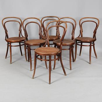 STOLAR, 6 st, (4+2), snarlika,  Thonetmodell, 1900-talets början.