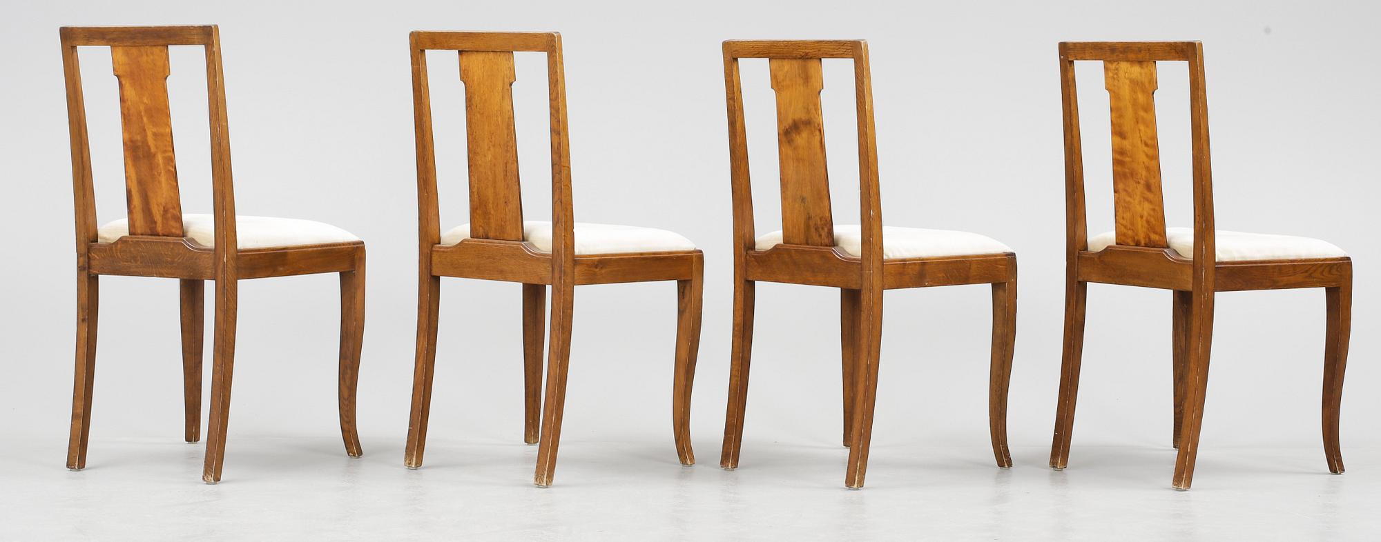 STOLAR, 4 stycken, Sverige, 1920/30-tal.