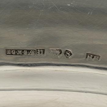 Ten Swedish silver dishes, including mark of KG Markström, Uppsala 1916.