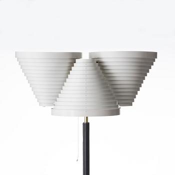 ALVAR AALTO, FLOOR LAMP, A 809. Alvar Aalto, stamped Valaistustyö.