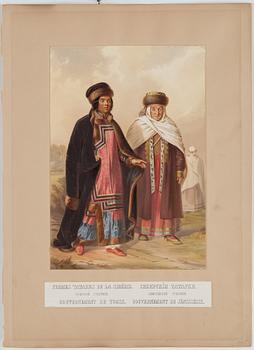 10 PICTURES / PRINTS OF FOLKLORE / NOMADS, from early 20 th century.