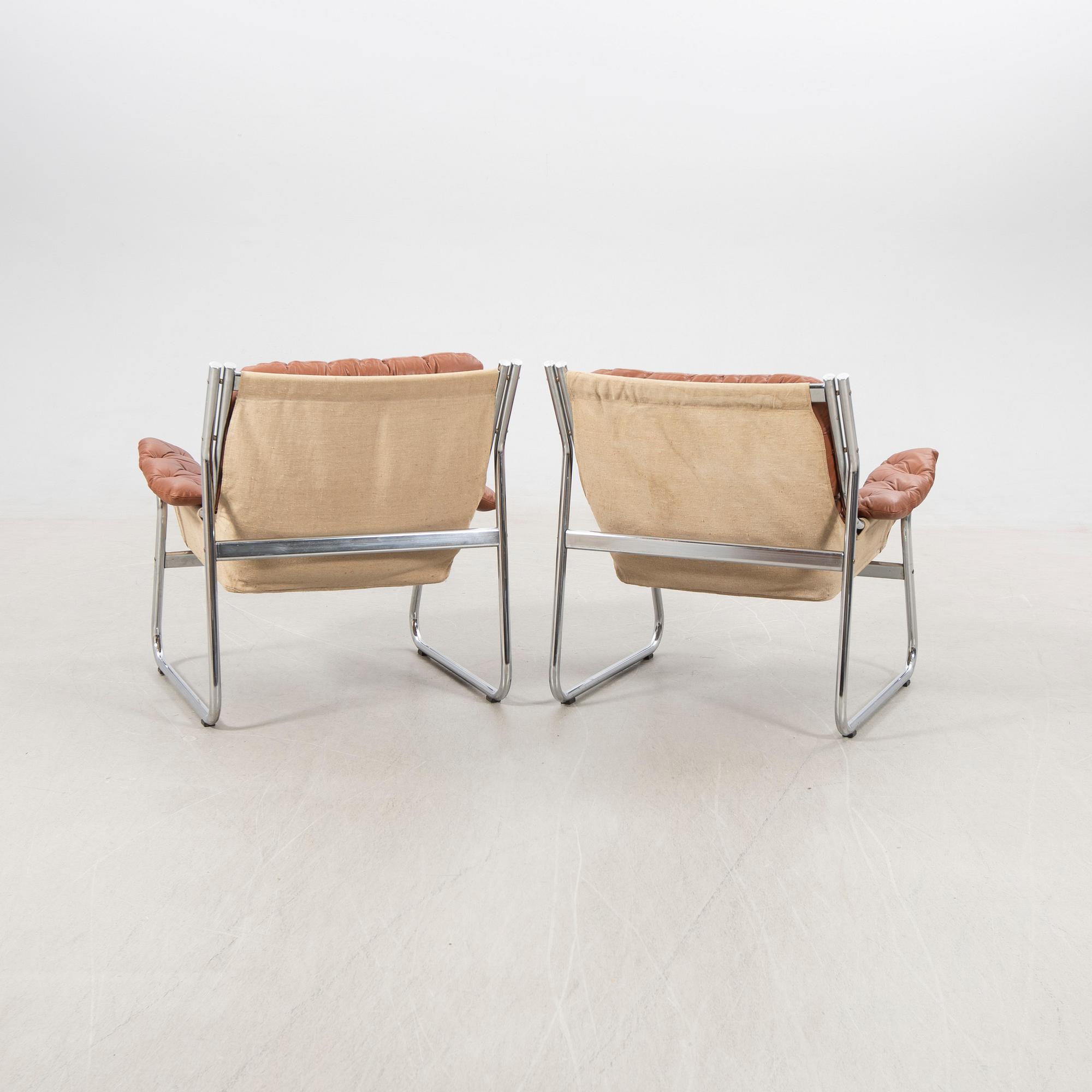 John-Bertil Häggström, armchairs, a pair, "Borkum", IKEA, 1970s.