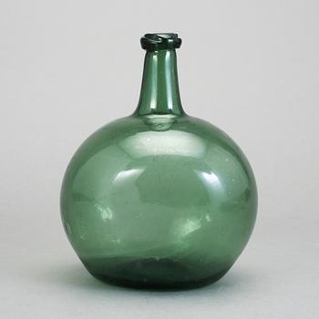 FLASKA, glas, 17-1800-tal.