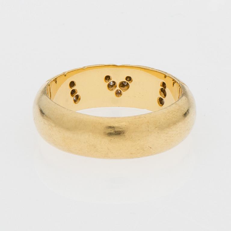 RING, briljantslipade diamanter, 18K guld.