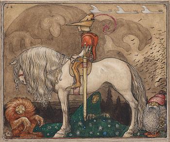 339. John Bauer, "Pojken som aldrig var rädd" (The boy who was never afraid).