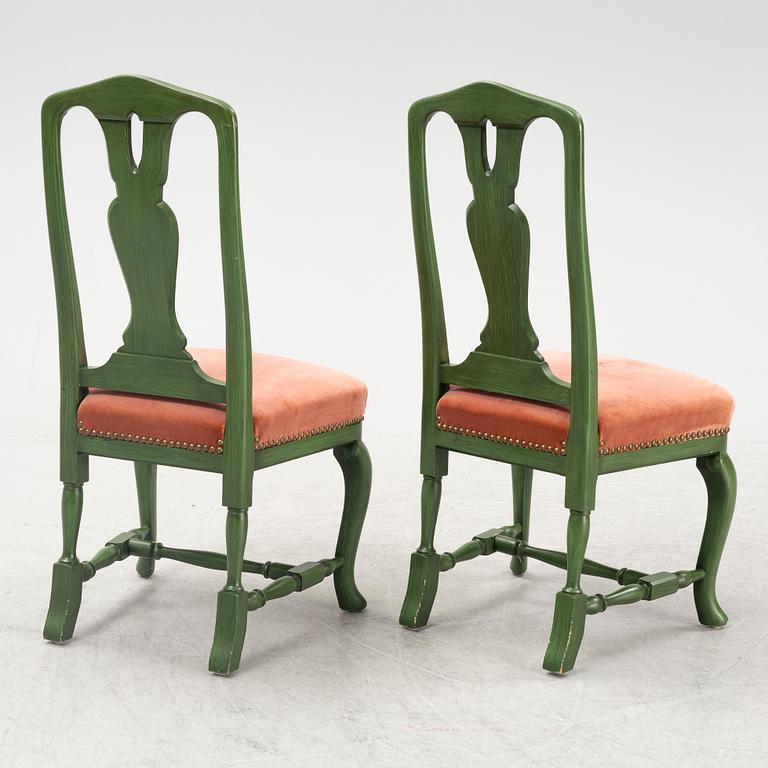 A set of six 'Gamla Sverige' chairs, Åmells möbler, later part of the 20th Century.