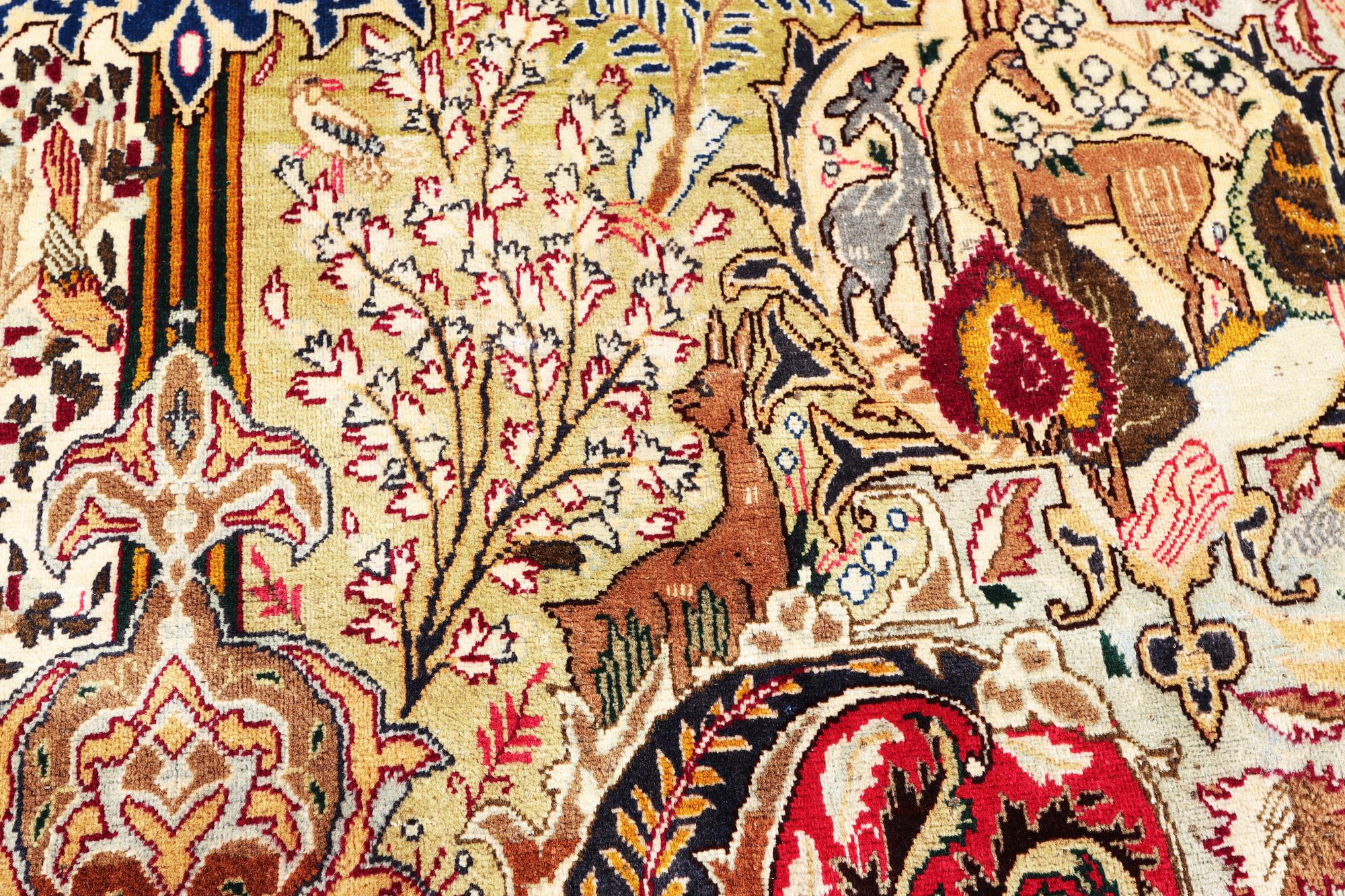 A Kashmar carpet, c. 382 x 295 cm.