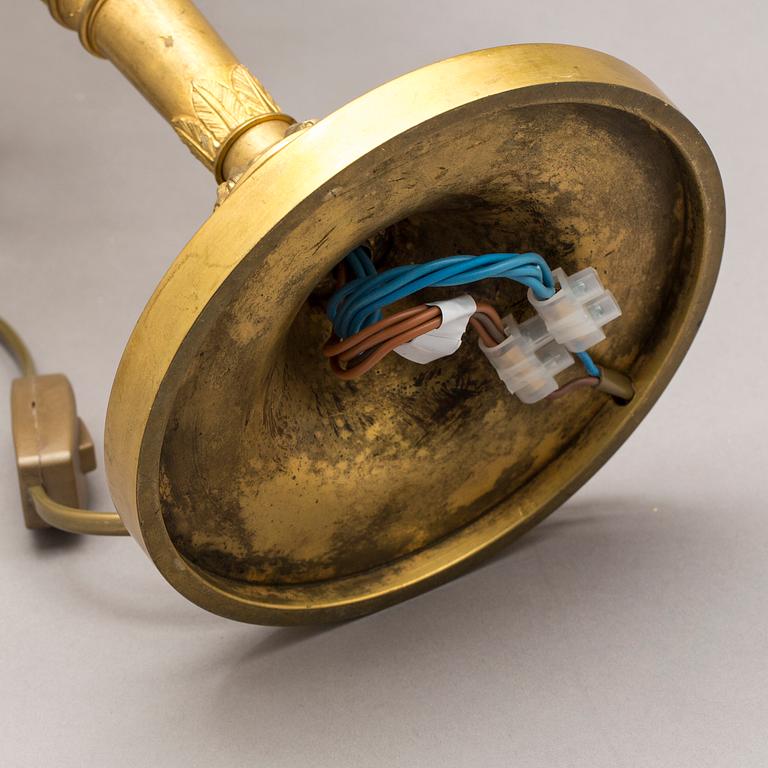 BORDSLAMPA, sk. Lampa à Bouillotte, empire-stil.