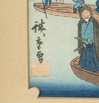 Ando Utagawa Hiroshige, after, "The Yoroi Ferry," early 20th century.