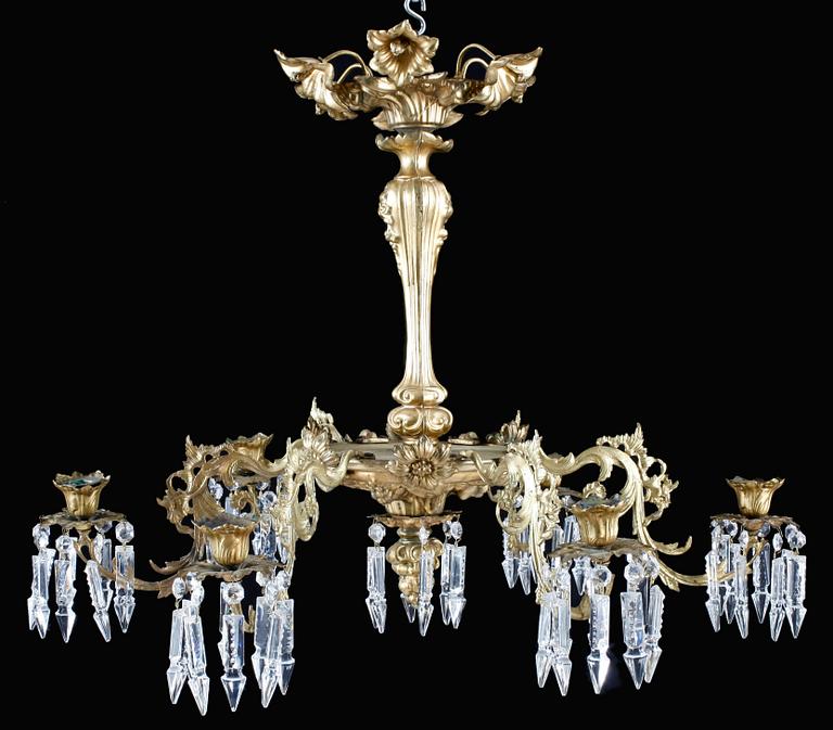 LJUSKRONA, nyrokoko, 1800-talets andra hälft. H 56.