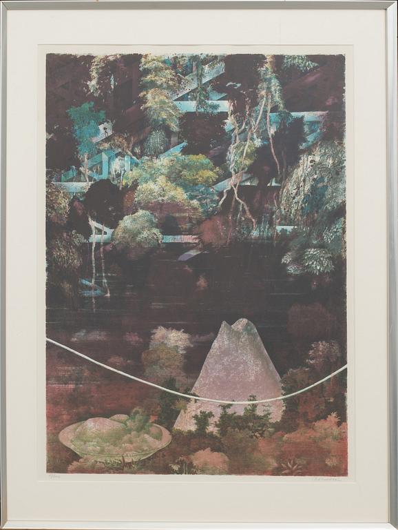 CARL OTTO HULTHÉN, colour lithographe, signed and numbered 53/100.