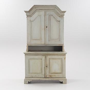 A painted cabinet, 19th Century.