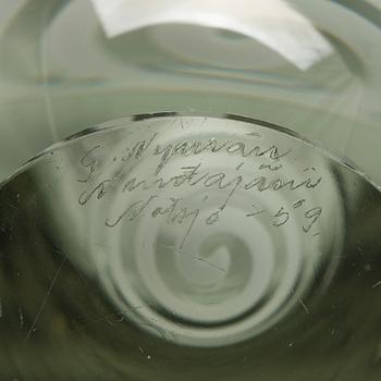 Gunnel Nyman, vas, "Serpentin", signerad G. Nyman, Nuutajärvi Notsjö -59.