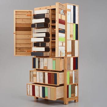 Piet Hein Eek, a "Classic Scrapwood Cabinet", Studio Piet Hein Eek, Netherlands, post 1990.