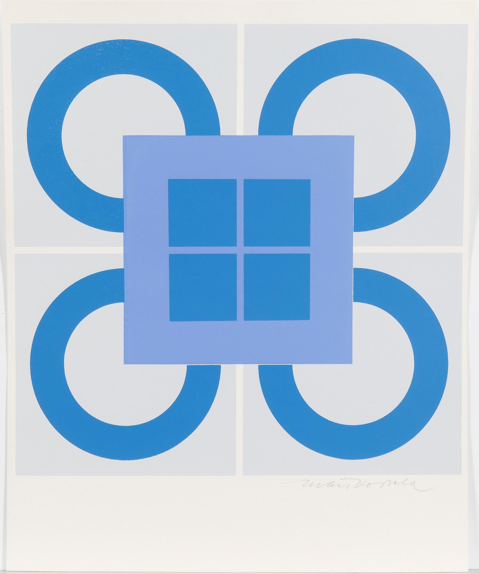 PORTFOLIO WITH SIX SERIGRAPHS, signed.