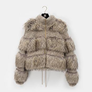 Chanel faux fur coat sale