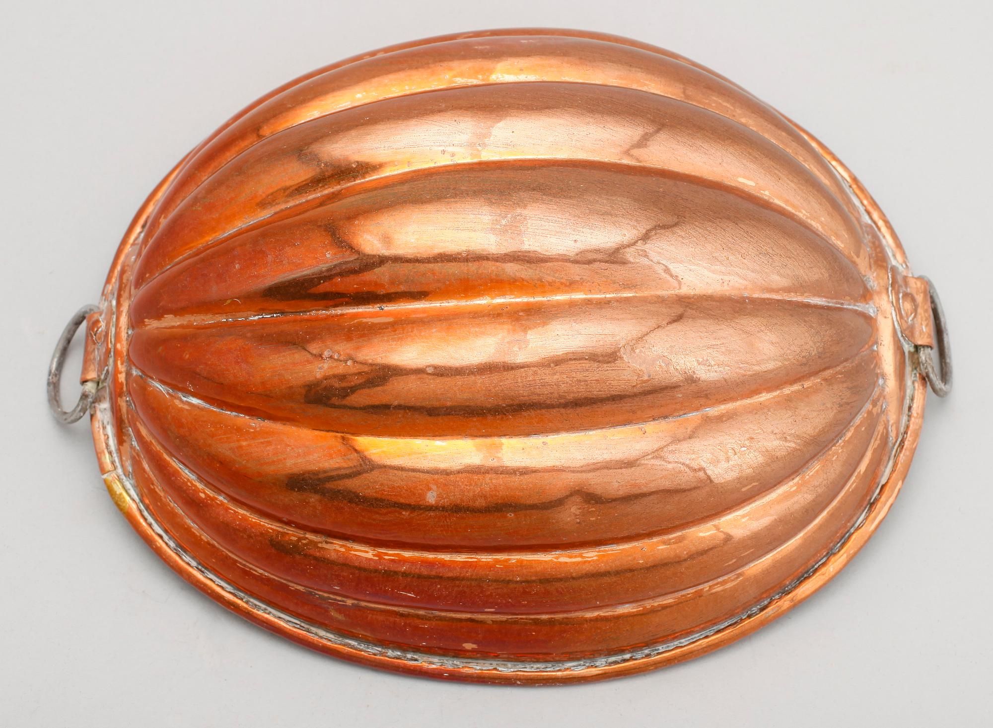 HINK OCH ALADÅBFORM, koppar, 1800-tal.