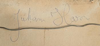 Juhani Harri, assemblage, signed verso.