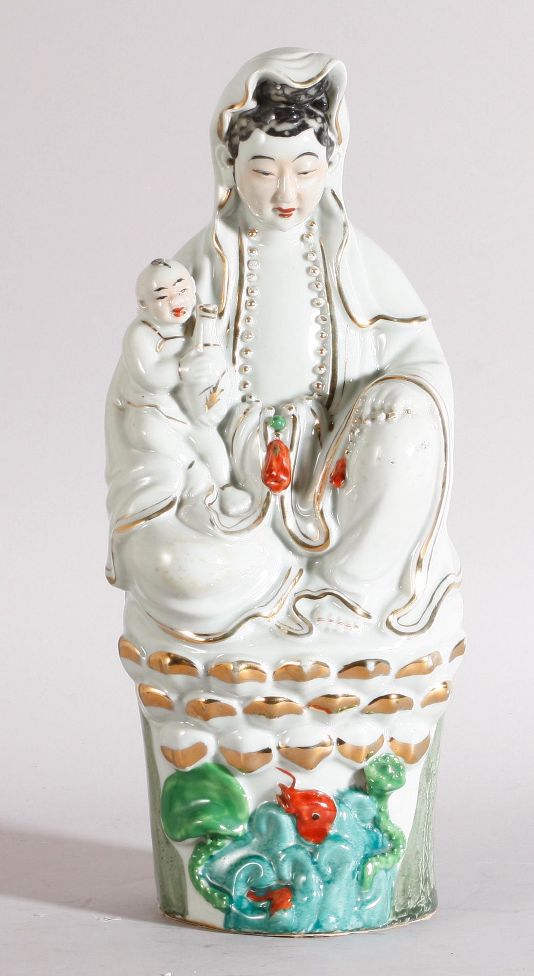 SKULPTUR, porslin. Orientalisk.