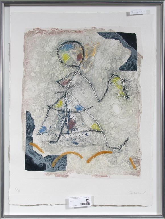 PIERRE BRESSON, carborundumetsning. Sign och numr 93/95.