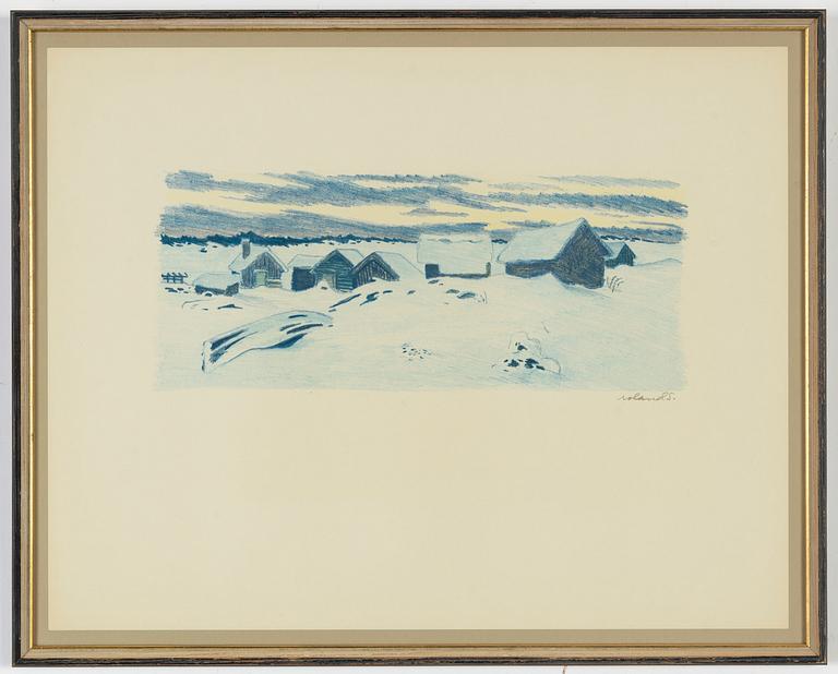 Roland Svensson, 3 färglitografier, signerade och 2 numrerade.