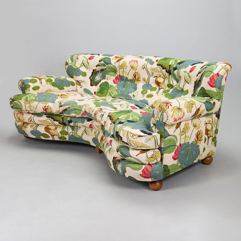 A model 968 sofa by Josef Frank for Firma Svenskt Tenn.