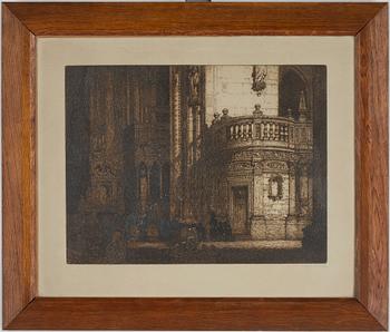 Ferdinand Boberg · FERDINAND BOBERG, etsning, sign.