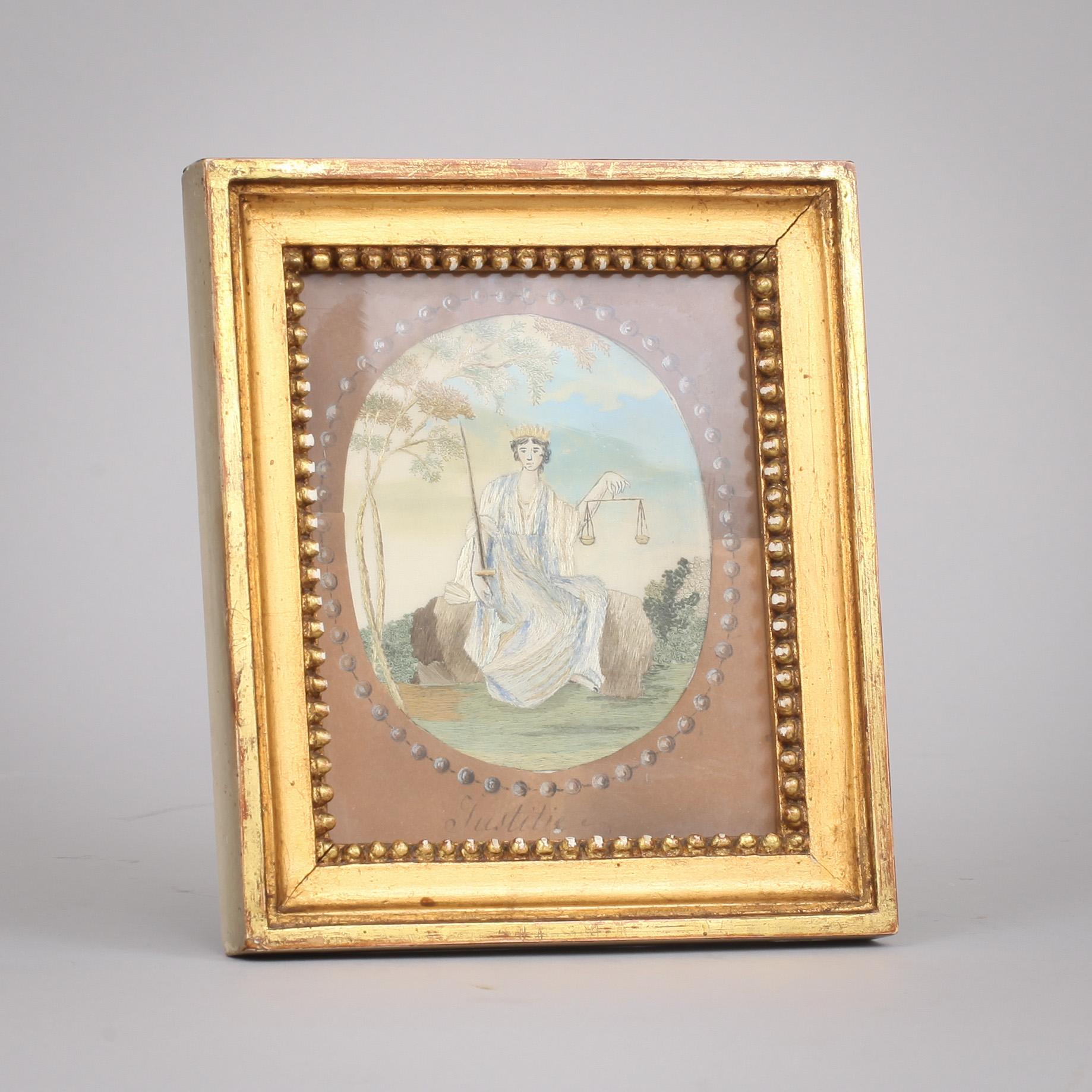 SIDENBRODERI, 1800-tal.