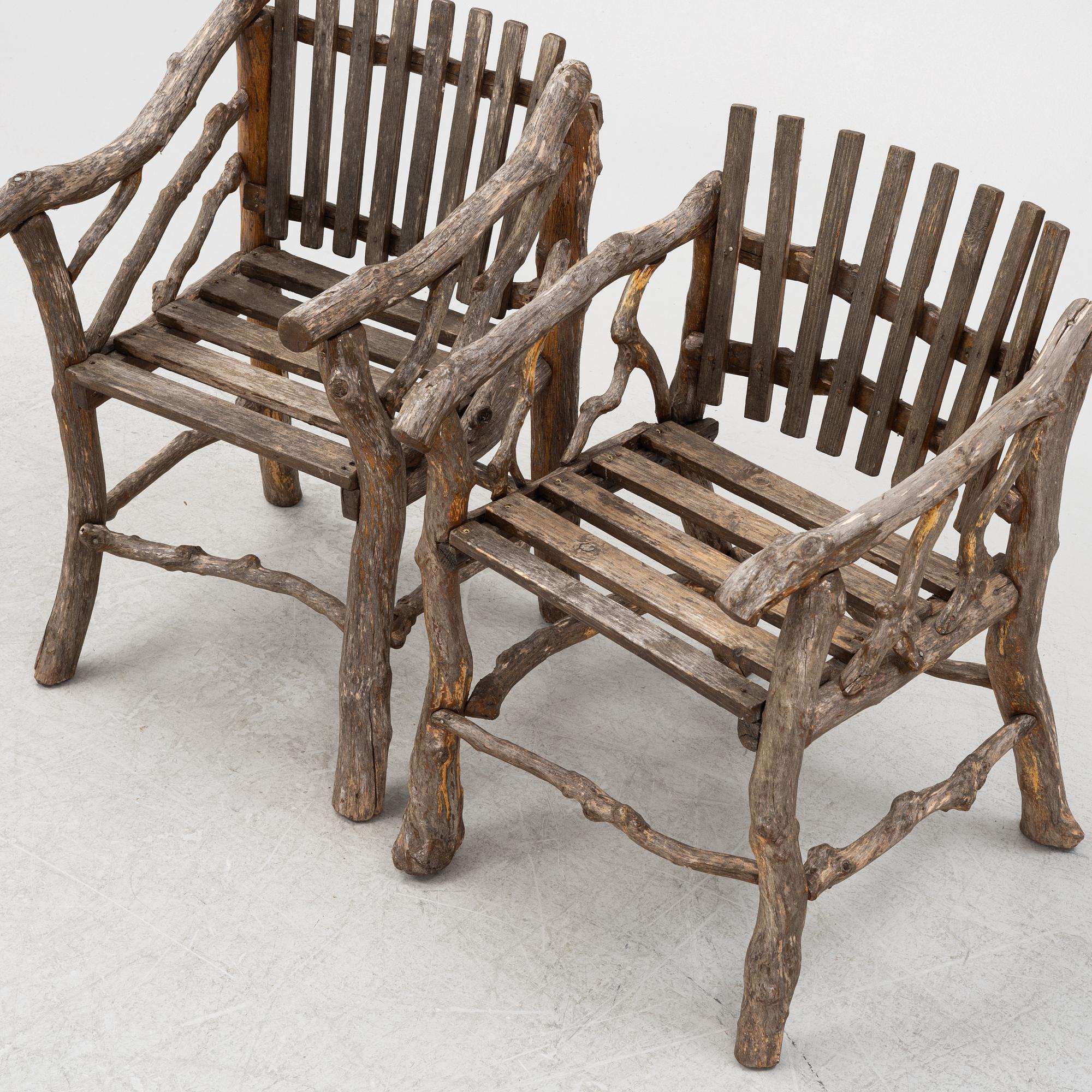 Grenmöbler, 3 delar, 1900-tal.