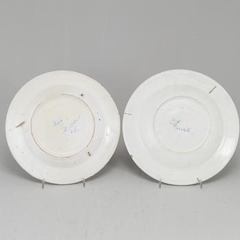 A set of four Swedish 18th Century faience dishes.