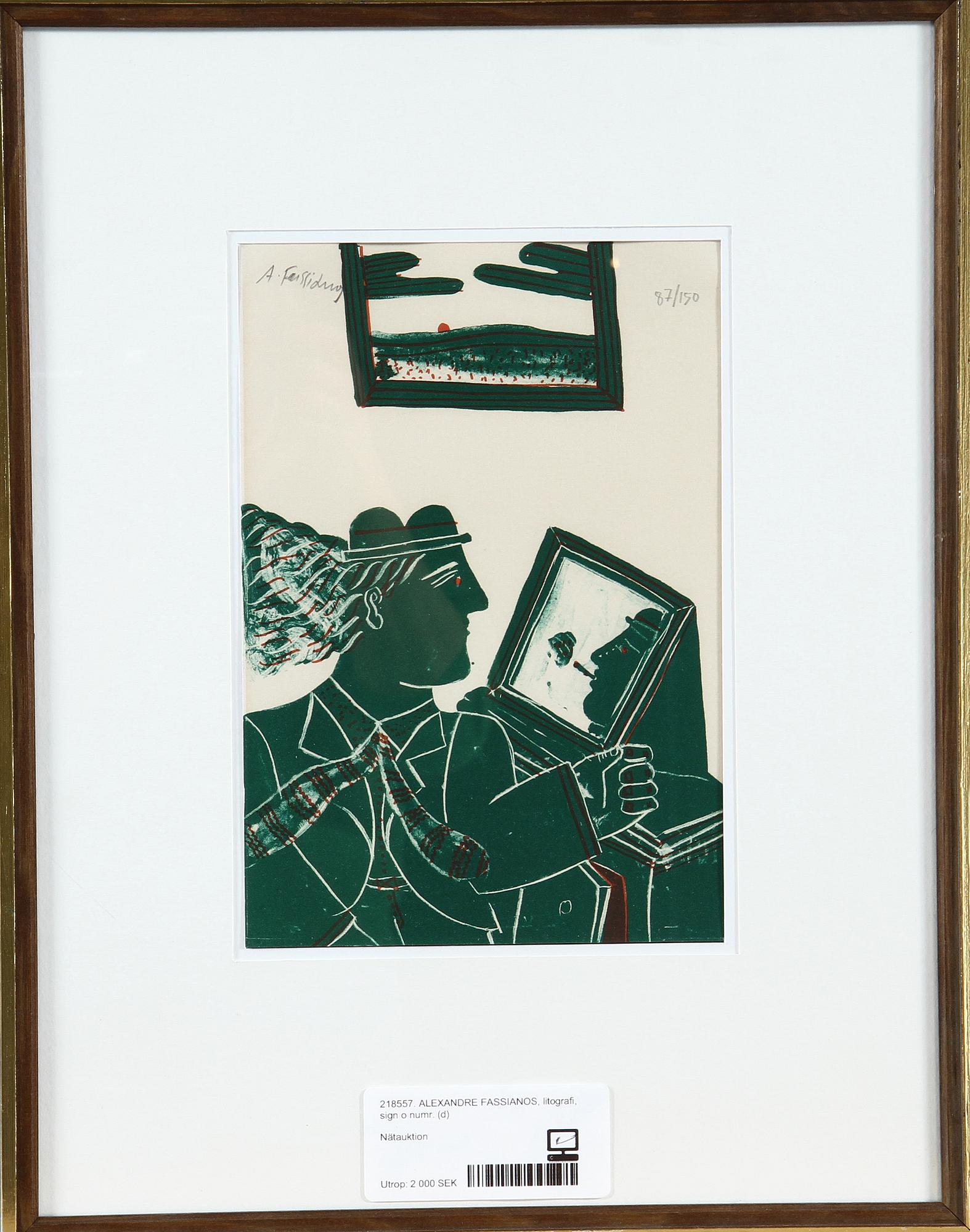 ALEXANDRE FASSIANOS, litografi, sign o numr 87/150.
