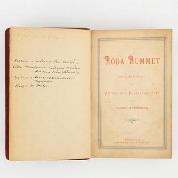 Bok, August Strindberg, "Röda rummet", originalupplagan, Stockholm 1879.