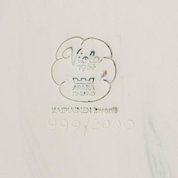 Birger Kaipiainen, a ceramic plate, stamped 'Viola' 1967 Arabia Finland Kaipiainen Invenit' and numbered 999/3000.